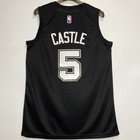 Stephon Castle  5 San Antonio Spurs Stitched Basketball Jersey Black S-2xl