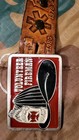 Volunteer Firefighter Belt Buckle And Leather Belt