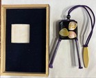 Japanese Inro Style Watch With Wooden Box Vintage Pendant Japan