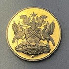 1973 Trinidad   Tobago 25 Cents Proof 20k Minted Copper-nickel