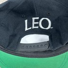 Vtg Zodiac Sign Astrology Leo Snapback Hat Wool Blend Black Cap
