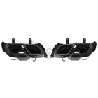 Black Glossy Rear Exhaust Muffler Tail Tip Pipes For Cadillac Ct4 Ct5 2020-2026