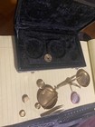 Vintage Brass Apothecary Scale Set In Case Look  Near Complete - Beautiful