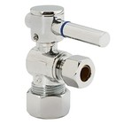 A105bl-05 1 4-turn Lever Handle Angle Stop Shut Off 1 Pack Polished Nickel