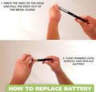 Wahl Micro Personal Groomer Nose Ear Trimmer Neck Hair Beard Eyebrow  W battery