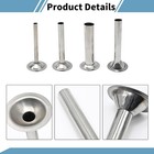 Stainless Steel Sausage Stuffer Tubes Food Meat Grinder  22  Silver