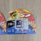 Lot Of 2 Dane-elec 512mb Sd Memory Cards New Factory Sealed Vintage 2005