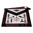 Handmade Masonic Master Mason Apron - Lambskin With Working Tools Embroidery