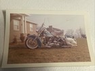 Harley Davidson Glide Motorcycle Original Photograph Vintage Ooak