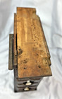 Antique 1897 White Treadle Sewing Machine Cabinet 3 Wood Drawers Left Side Frame