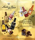 2 Pack Anthon Berg Dark Chocolate Liqueur Liquor Filled Bottles 64 Ct 2 2lb Each
