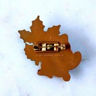 Vintage 1986 Hallmark Christmas Raccoon Pin Brooch Holly Holiday Cute Retro