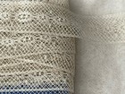 Yardage Antique French Trim Valenciennes Insertion Lace Edging 10 Yards A17