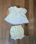 Sesame Street Yellow Floral Outfit   Bloomers Baby Girls Size 6 9 Month Big Bird