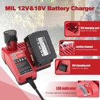 For Milwaukee M18   M12 Battery Charger Rapid Dual Voltage Fast Charger 18 Volt
