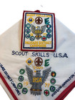 1977 Palisade Dist   Hudson Council  Bsa  Embroidered Staff Neckerchief  B52