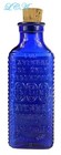 Antique Gonorrhoea Cure Poison Bottle Rare bim Fully Embossed Deep Cobalt Blue