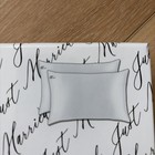 Slip Pure Silk  just Married  Queen Pillowcase  set Of Two  White   Black