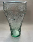 Vintage Coca Cola 6    Green Pebble Texture Contour Glass Double Sided Single
