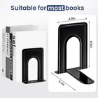 Metal Library Bookends Book Support Hold Office Organizer Bookends Shelves 14 Pc