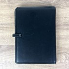 Rare Vintage Beautiful Black Coach Leather Organizer Zip Around Daily Planner