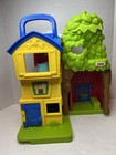 Fisher Price Little People Animal Rescue Fire Station Set Tested Lot Extras Cat