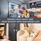 Refrigerator Lock 2 Packs  Baby Proofing Fridge Locks With Black   White 