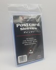  pack Of 100  Bcw Standard Size Postcard Sleeves Archival Quality No Pvc 2 Mil