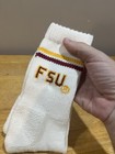 Vtg Fsu Florida State Seminoles Tube Socks Long Tall Cotton Retro