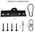 Punching Bag Hanger For Heavy Bag Beam Mount Hardware 360   Rotation Rectangular