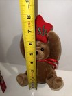 Vintage 1999 Small Brown Bear With Red Wish Star 8    Christmas Holidays