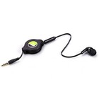 Headphone Retractable Mono Earphone 3 5mm W Mic Headset Handsfree For Tablets