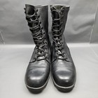 Ro Search Jungle Boots Mens Size 12 R Black Leather Lace Up Military Vintage