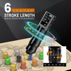 Wireless Tattoo Machine Kit Complete Rotary Pen 1200mah Power With Ink Needles