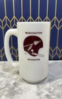Vintage 1960 s Era Washington Redskins Milk Glass Beer Mug Nfl Arrow Helmet