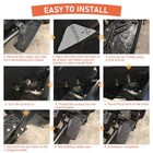 Black Highway Pegs Footpegs Fit For 2015-2023 Can-am Spyder F3 Models Floorboard