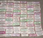 Large Lot Of 150 Original Jukebox 45 Record Title Strips  p118