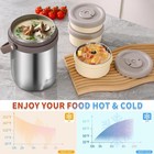 Termo De Sopa Al Vac  o Para Almuerzo Con Insertos Para Comida Caliente