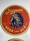 Lot Of 4 Diff Iroquois Beer Coaster  Two Are 4 Inch Buffalo New York Some  Htf
