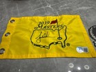 Autographed 2019 Masters Tournament Flag Tiger Woods Beckett Authentication