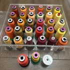Lot Of 33 Isacord Machine Embroidery Thread 40wt Polyester Orange Shades W  Case