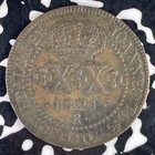 1821-r Brazil 20 Reis Lot f2536