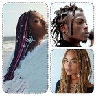 50pcs Silver Hair Jewelry For Braids Dreadlocks Hair Cuffs Beads Charms For Wome