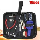 16pcs Watch Repair Tool Kit Link Remover Spring Bar Tool Case Opener Set New Us