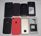 Lot Of 8 -apple- 3 samsung Galaxy-alcatel One Touch-motorola- 2 zte--4 Working