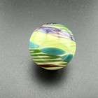 Contemporary Handmade Art Glass Marble 1 05  Swirl Mib Green Blue Purple   Uv 