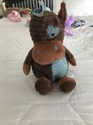 Dan Dee Collectors Choice Brown Blue Striped Hippo Plush Stuffed Animal