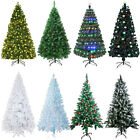 4 5 6 7ft Christmas Tree Pre Lit With Led Lights Traditional Bushy Xmas Decor Us