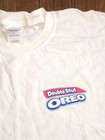 Rare Double Stuf Oreo White Promo T Shirt - Nabisco Cookie Stuff Ready Set Lick