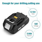  2pack  3 0ah Bl1815-n  Lxt 18v 18 Volt Lithium-ion Battery Bl1830 A  For Makita